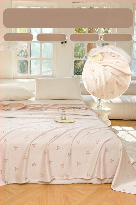 Ljetni pokrivač od bambusovih vlakana, hladenje, s prugastim uzorkom, 50/50 mješavina regenerirane celuloze, 1,1–1,5 kg, reaktivno bojanje