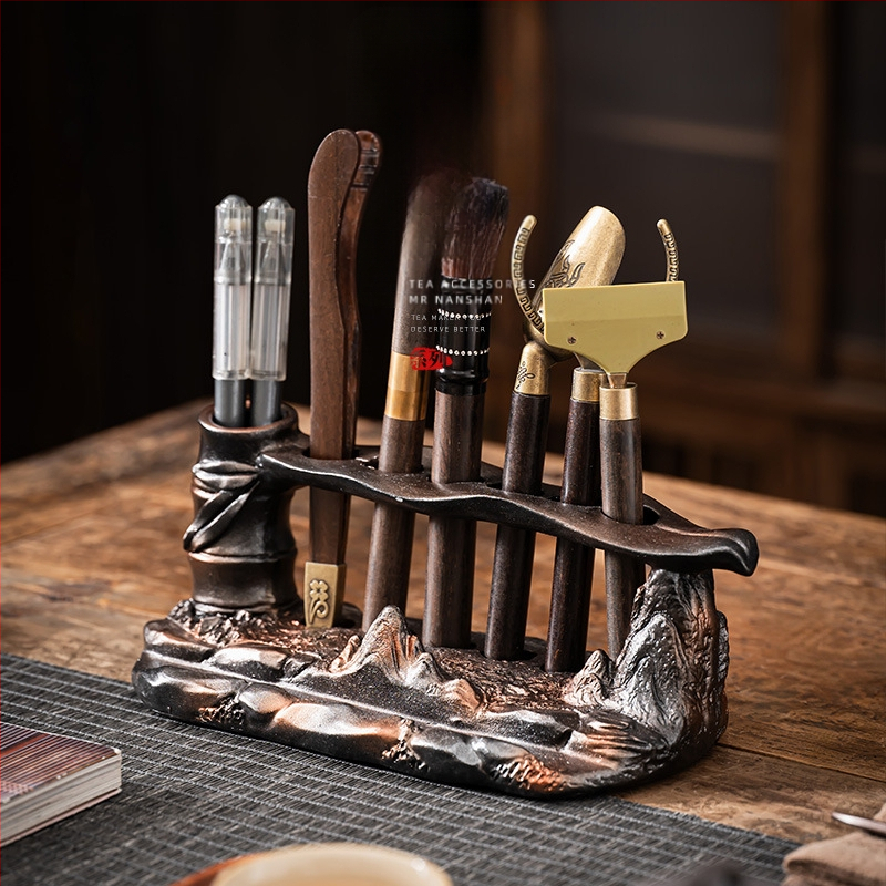 Σετ τελετής τσαγιού Six Gentlemen – ρητίνη, Κινέζικο στυλ, χωρίς συσκευασία