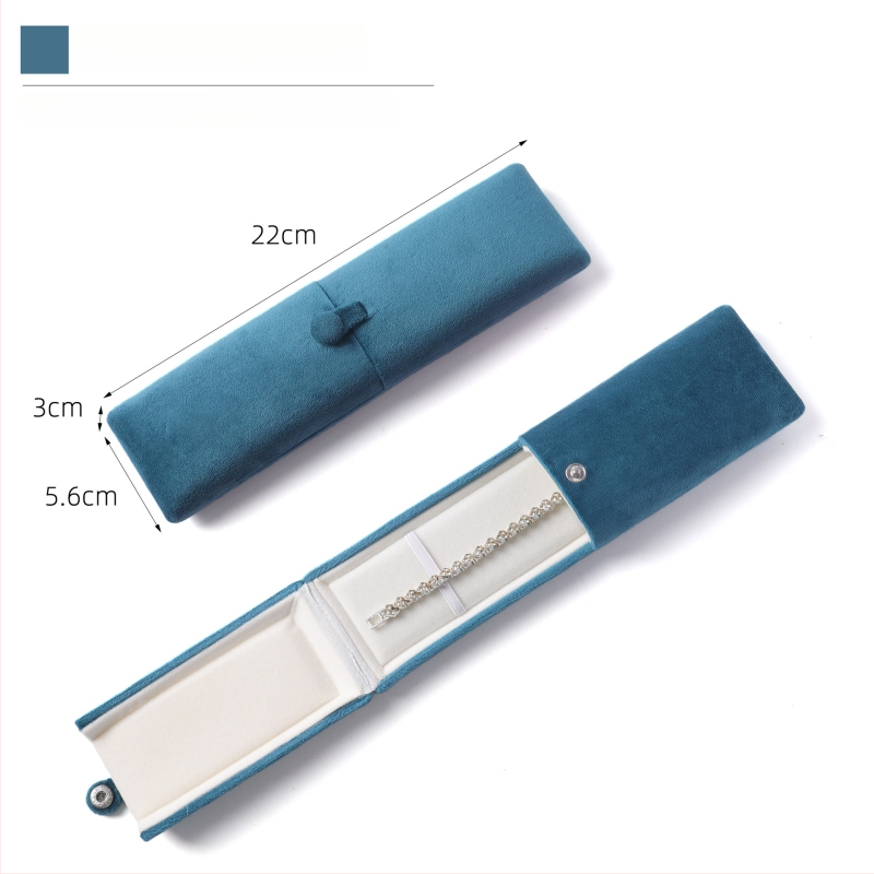 Velvētā divkārši atveramā gredzenukaste, juvelierizstrādājumu iepakojums, plastmasas iekšpuse ar flaneli, Ruibang