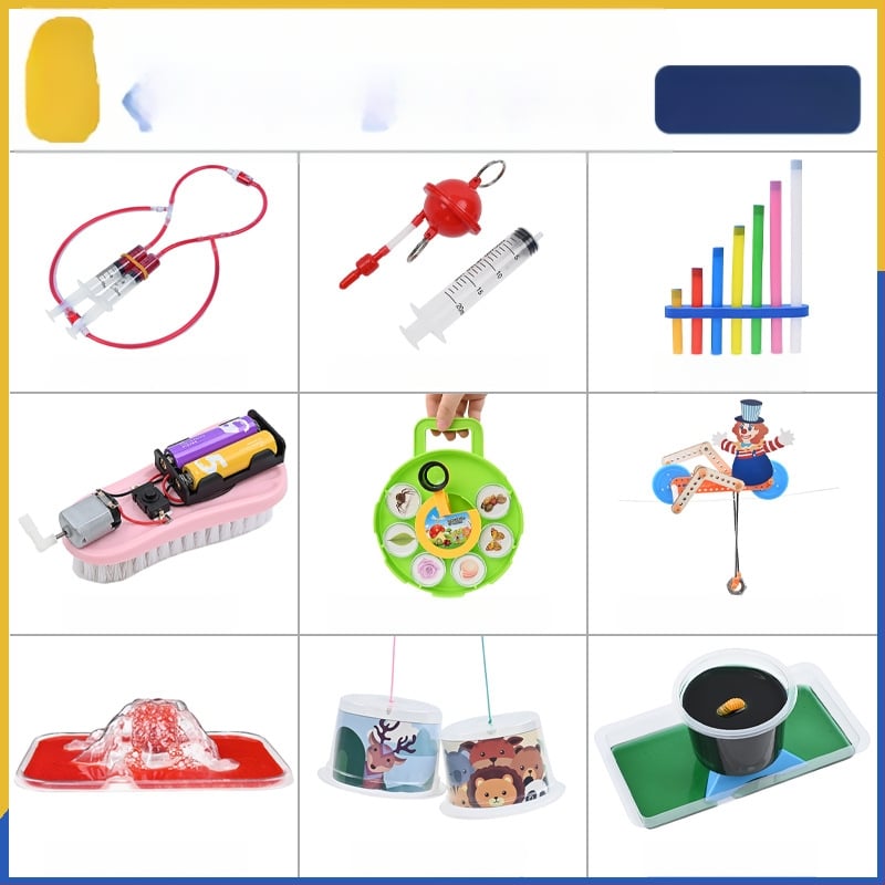 DIY fizikos rinkinys vaikams - plastinis ugdymo rinkinys Blue Elephant, amžius 7-14