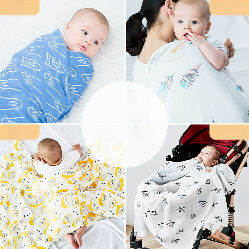 Kūdikio susiuvimo skraistė iš bambuko pluošto ir medvilnės, vasariška lengva, 70% bambuko, 30% medvilnės, karikatūrinis raštas, tinkama kūdikiams ir 1–3 metų vaikams