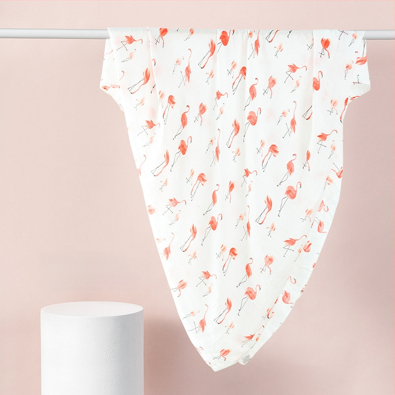 Kūdikio susiuvimo skraistė iš bambuko pluošto ir medvilnės, vasariška lengva, 70% bambuko, 30% medvilnės, karikatūrinis raštas, tinkama kūdikiams ir 1–3 metų vaikams