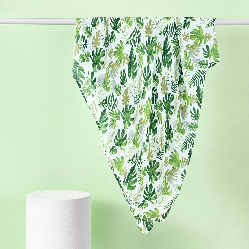 Kūdikio susiuvimo skraistė iš bambuko pluošto ir medvilnės, vasariška lengva, 70% bambuko, 30% medvilnės, karikatūrinis raštas, tinkama kūdikiams ir 1–3 metų vaikams