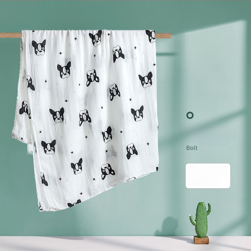 Kūdikio susiuvimo skraistė iš bambuko pluošto ir medvilnės, vasariška lengva, 70% bambuko, 30% medvilnės, karikatūrinis raštas, tinkama kūdikiams ir 1–3 metų vaikams