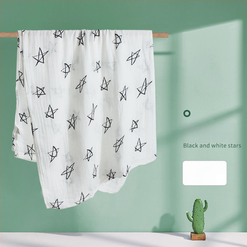 Kūdikio susiuvimo skraistė iš bambuko pluošto ir medvilnės, vasariška lengva, 70% bambuko, 30% medvilnės, karikatūrinis raštas, tinkama kūdikiams ir 1–3 metų vaikams