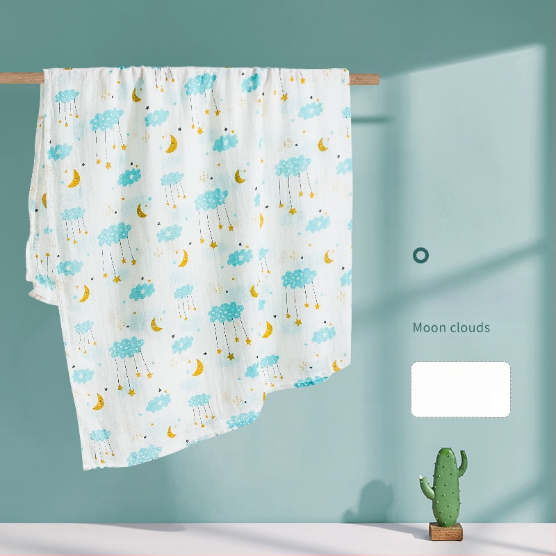 Kūdikio susiuvimo skraistė iš bambuko pluošto ir medvilnės, vasariška lengva, 70% bambuko, 30% medvilnės, karikatūrinis raštas, tinkama kūdikiams ir 1–3 metų vaikams