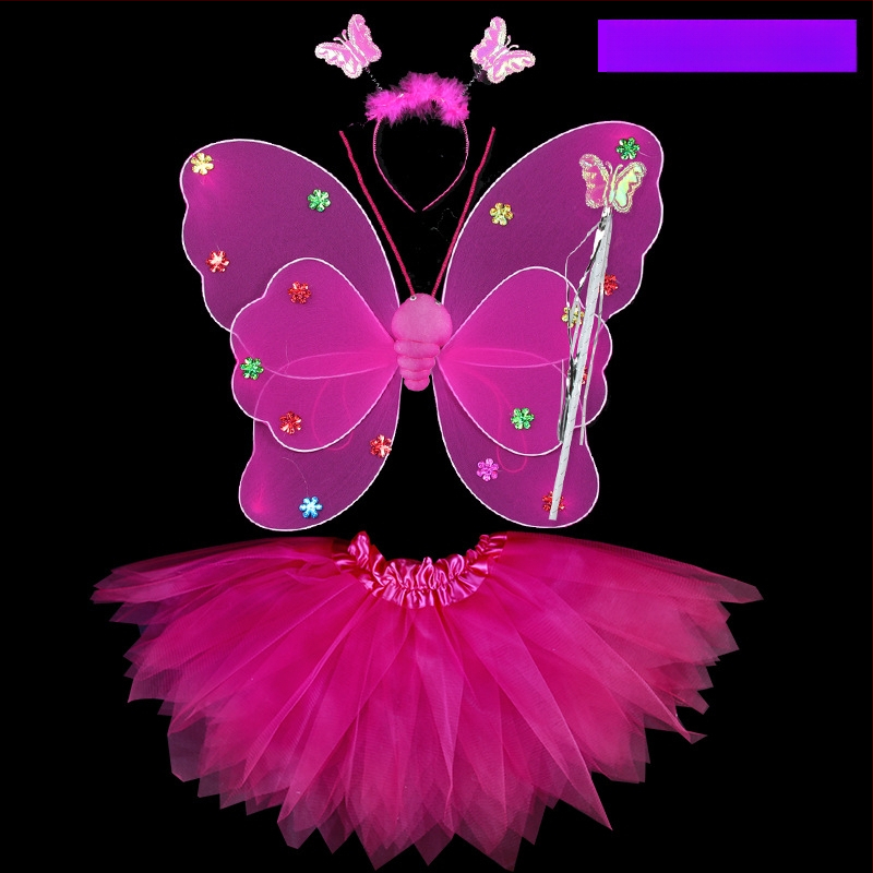 Shicai Eņģeļu spārni – sietveida materiāls, daļēji roku un daļēji mehāniska ražošana, rekvizīts grimām un apģērbam