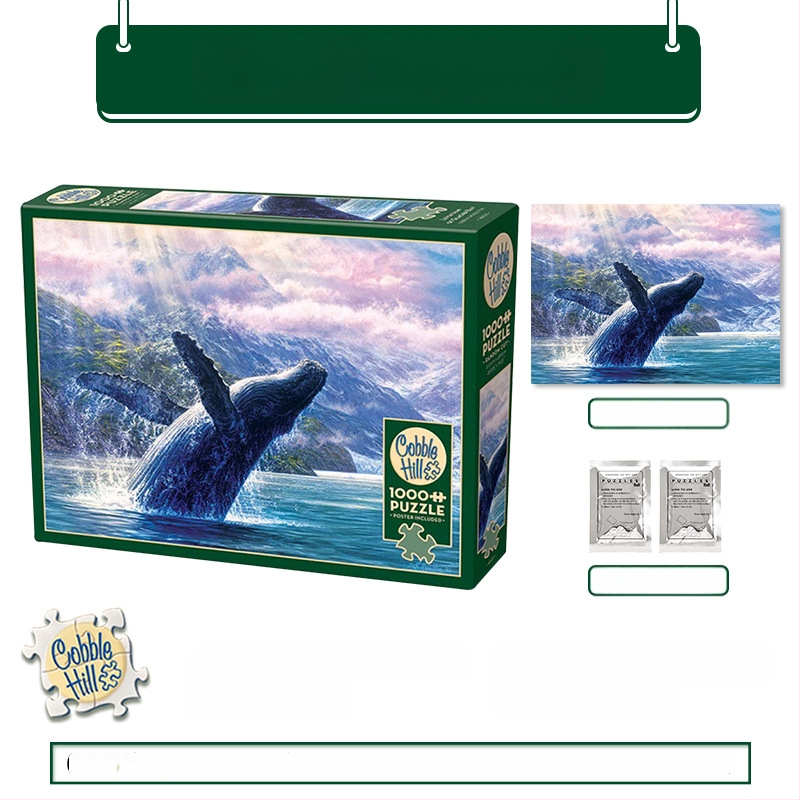 3D puzle — papīra sastāvs, izcelsme ASV, 14+ vecumam, burti ilustrācijas, dēļi