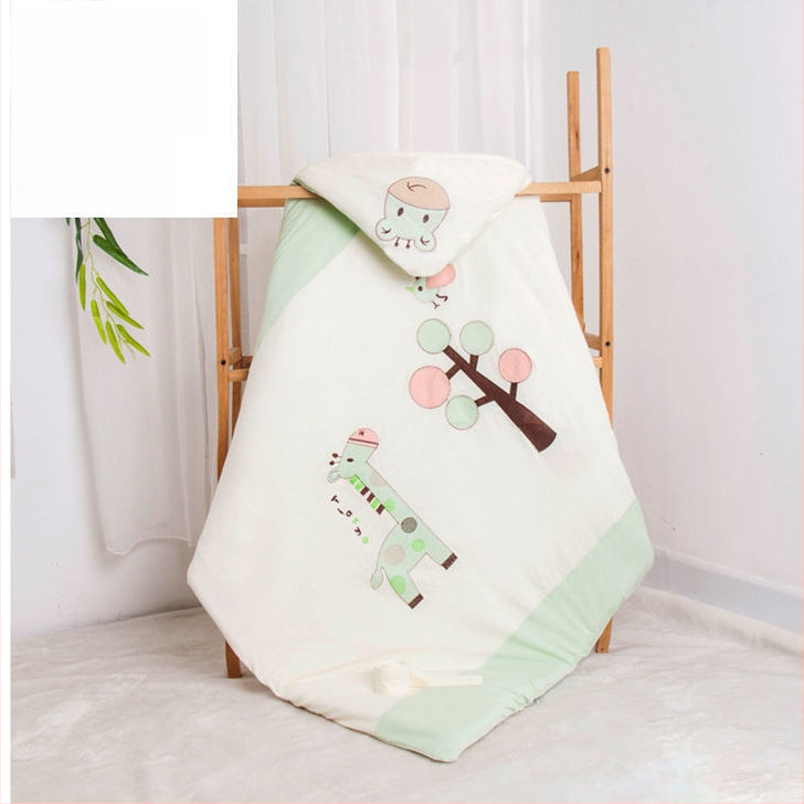 Swaddle za novorođenče od 100% pamuka s odvojivim dvostrukim slojem, 300–500 g, za proljeće i jesen, moderan minimalistički stil