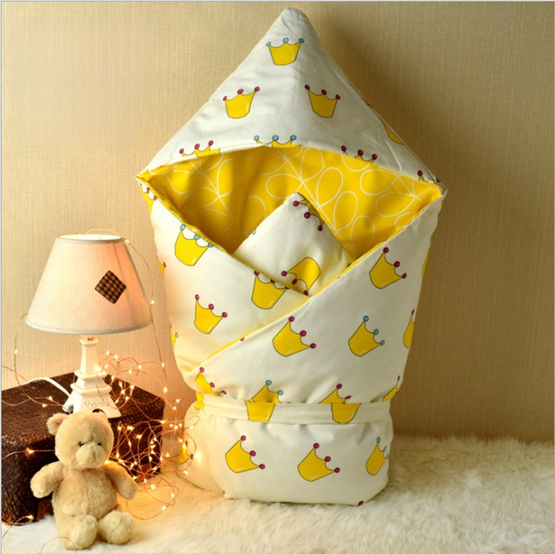 Swaddle za novorođenče od 100% pamuka s odvojivim dvostrukim slojem, 300–500 g, za proljeće i jesen, moderan minimalistički stil