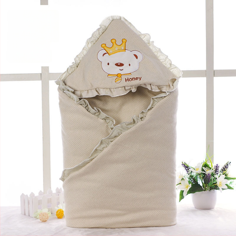 Swaddle za novorođenče od 100% pamuka s odvojivim dvostrukim slojem, 300–500 g, za proljeće i jesen, moderan minimalistički stil