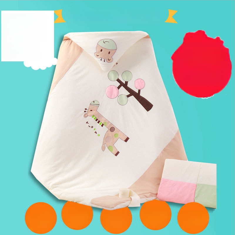 Swaddle za novorođenče od 100% pamuka s odvojivim dvostrukim slojem, 300–500 g, za proljeće i jesen, moderan minimalistički stil