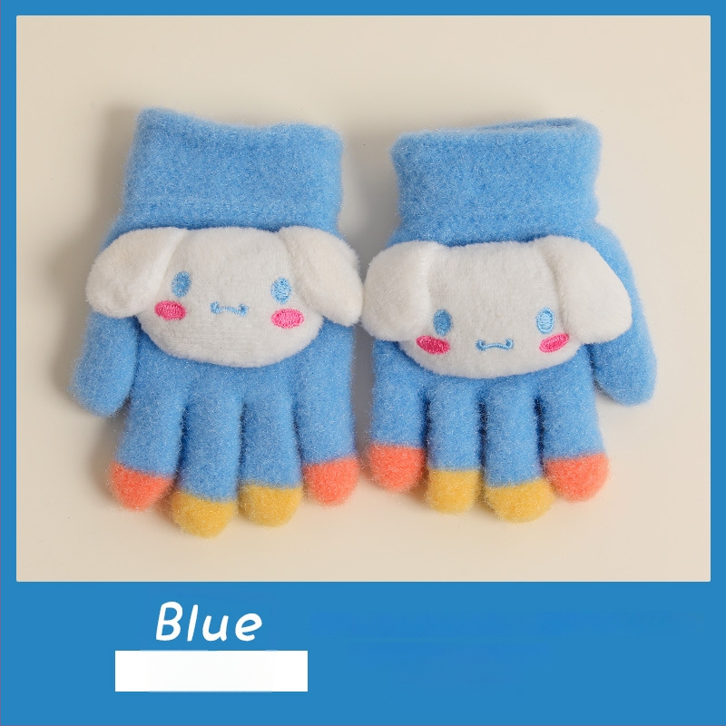 Bērnu ziemas adīti cimdi ar korejiešu stilu, universāli (vecums 5-12)