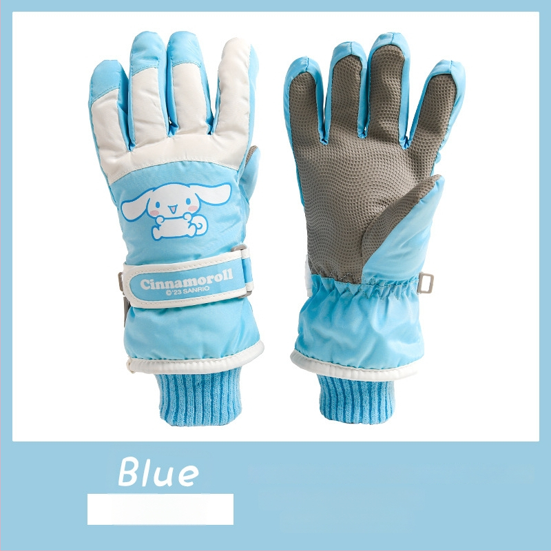 Bērnu ziemas adīti cimdi ar korejiešu stilu, universāli (vecums 5-12)