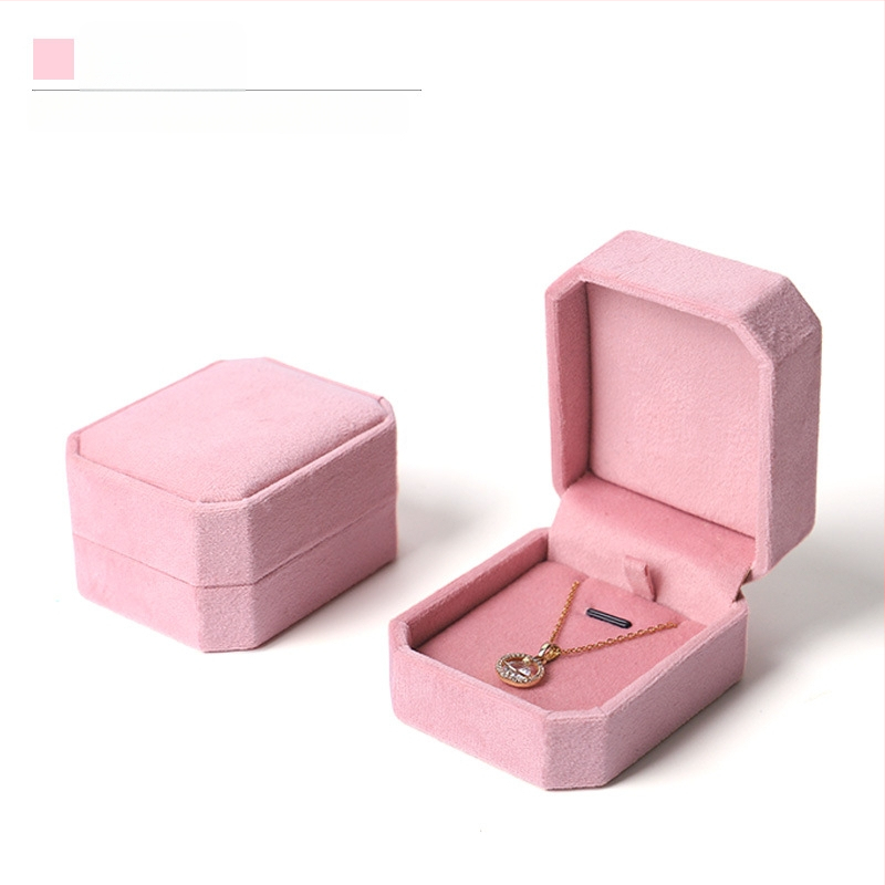 Astoņstūraina velūra juvelierizstrādājumu kaste, kompozītmateriāls, SSJH23, juvelierizstrādājumu iepakojums