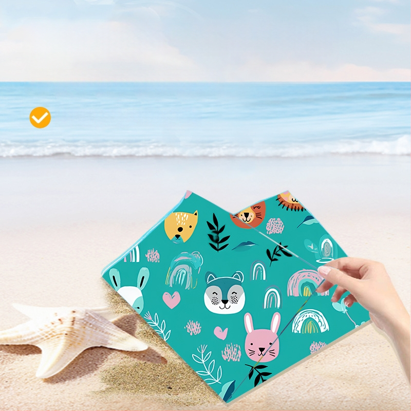 Vaikų gobtuvinis rankšluostis – mikropluoštas, 200–300 g, 16 siūlų pluoštas, spausdintas