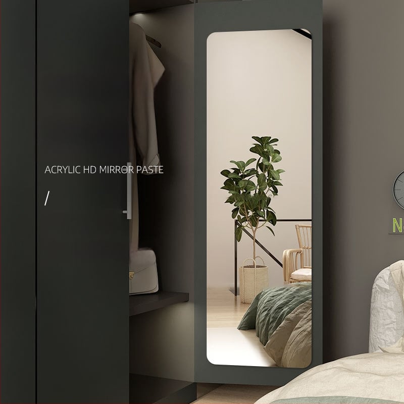 Ακρυλικό καθρέφτης τοίχου με αυτοκόλλητο — διακοσμητικό πάνελ για πόρτες ντουλάπας, ολόσωμο καθρέπτης μακιγιάζ