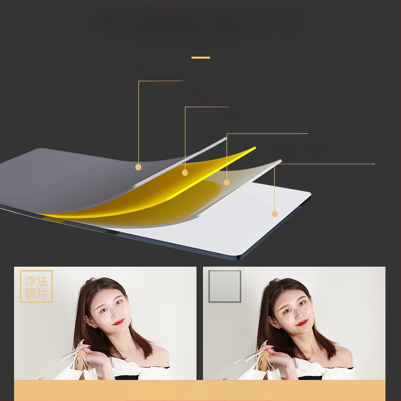 Ακρυλικό καθρέφτης τοίχου με αυτοκόλλητο — διακοσμητικό πάνελ για πόρτες ντουλάπας, ολόσωμο καθρέπτης μακιγιάζ