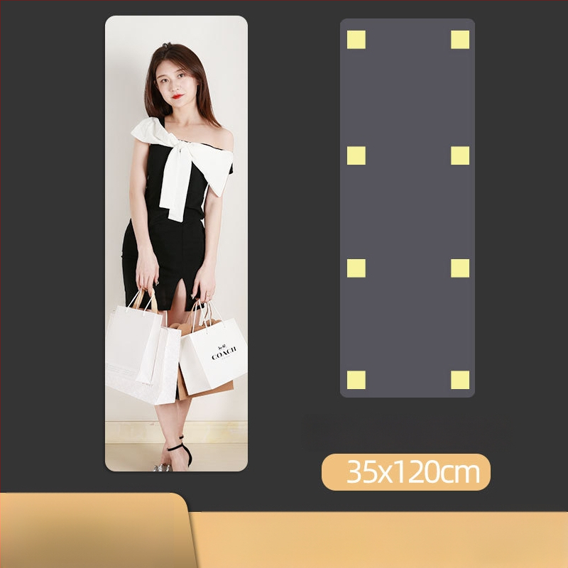 Ακρυλικό καθρέφτης τοίχου με αυτοκόλλητο — διακοσμητικό πάνελ για πόρτες ντουλάπας, ολόσωμο καθρέπτης μακιγιάζ