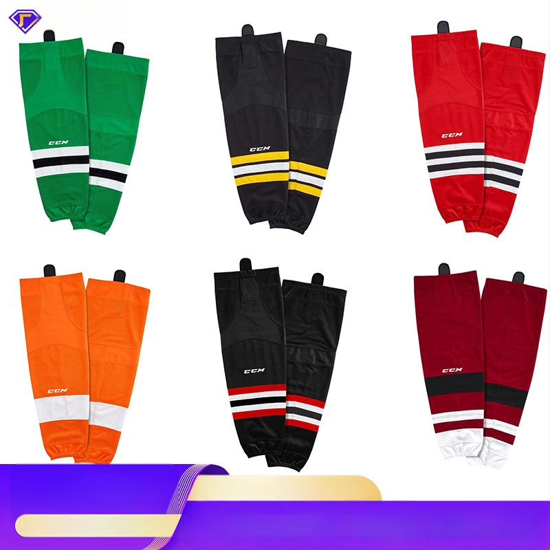 Hokeja kojinės su blauzdos apsauga, poliesterio pluoštas, prekė tontos, hokejui