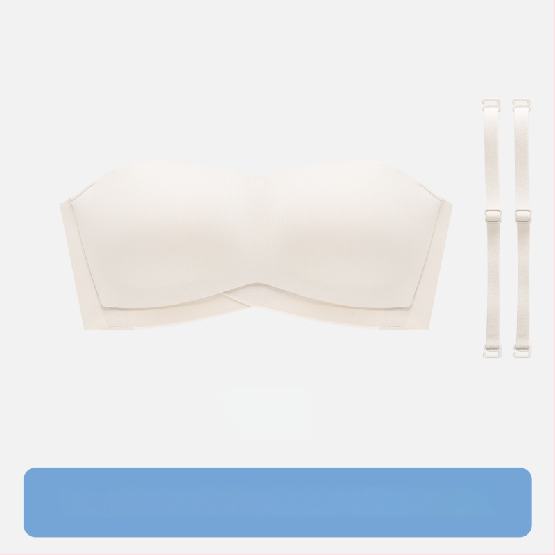 Bezramienková neviditeľná bandeau podprsenka pre ženy s malým poprsím, push-up, protišmyková, halterneck