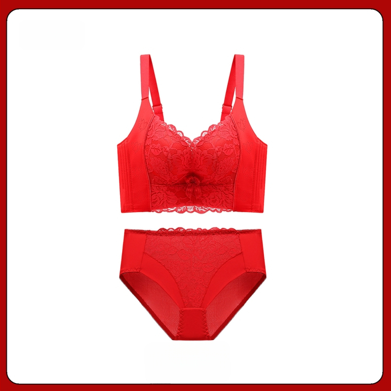 Nėrinių liemenėlės komplektas su 3/4 taurėmis, belaidis, fiksuoti petnešos, nugaros užsegimas su keturiomis eilėmis