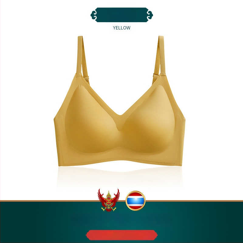 Bešiv latex grudnjak za žene, bez žica, oblikovanje i bočna potpora, protiv spuštanja, sportski, tanak i prozračan, s uklonjivim dvostrukim trakama