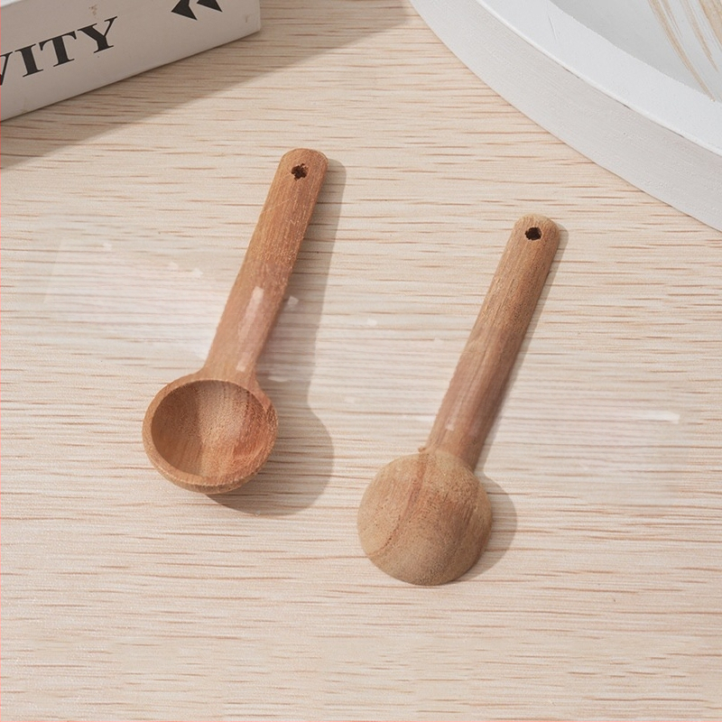 Xiaojun medinis šaukštas, japonų stiliaus, ilga rankena, šiuolaikinis minimalistinis dizainas