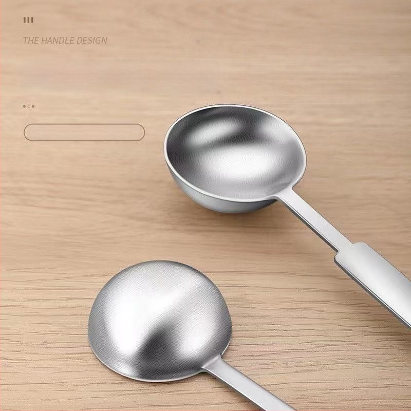 Yutian pikkade kätega mõõtelusikas grammskaalaga, märgised 5/10 g ja 15 ml, küpsetamiseks, kaasaegne minimalistlik disain