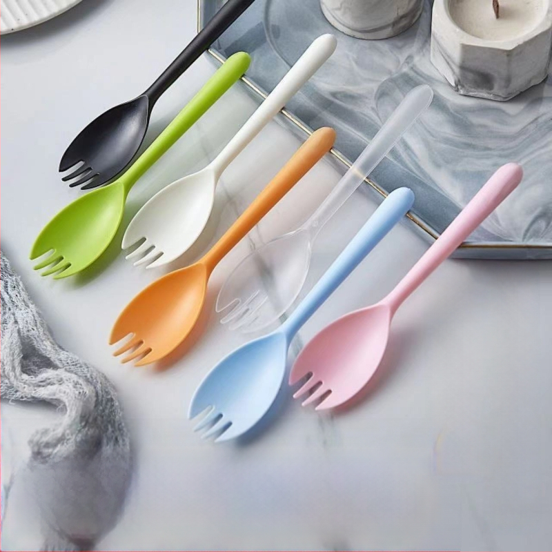 Еднократни лъжички и вилици с дълги дръжки, индивидуално опаковани, за барбекю, би-бимап, десерти и плодови лъжички — PP материал; Марка Unique; Функция: Други; Пускане на пазара: Други