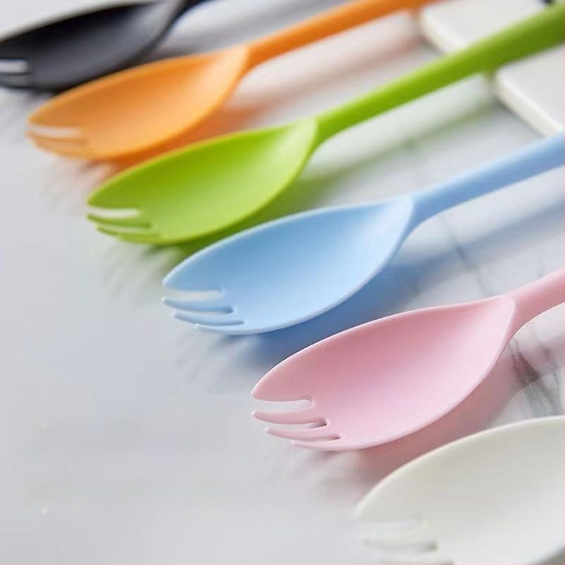 Еднократни лъжички и вилици с дълги дръжки, индивидуално опаковани, за барбекю, би-бимап, десерти и плодови лъжички — PP материал; Марка Unique; Функция: Други; Пускане на пазара: Други