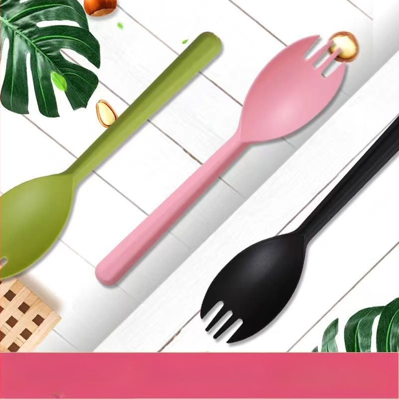 Еднократни лъжички и вилици с дълги дръжки, индивидуално опаковани, за барбекю, би-бимап, десерти и плодови лъжички — PP материал; Марка Unique; Функция: Други; Пускане на пазара: Други