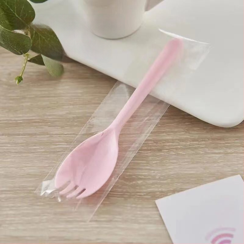 Еднократни лъжички и вилици с дълги дръжки, индивидуално опаковани, за барбекю, би-бимап, десерти и плодови лъжички — PP материал; Марка Unique; Функция: Други; Пускане на пазара: Други