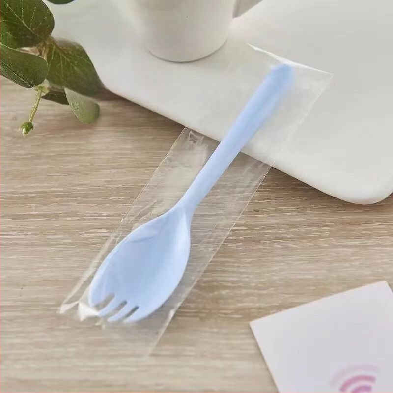 Еднократни лъжички и вилици с дълги дръжки, индивидуално опаковани, за барбекю, би-бимап, десерти и плодови лъжички — PP материал; Марка Unique; Функция: Други; Пускане на пазара: Други