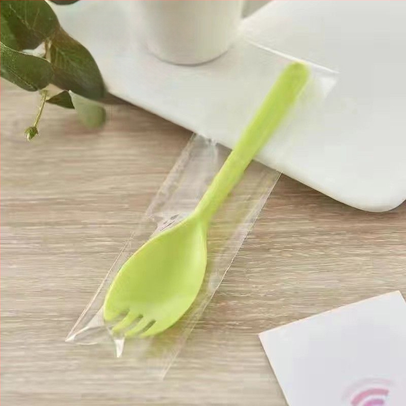 Еднократни лъжички и вилици с дълги дръжки, индивидуално опаковани, за барбекю, би-бимап, десерти и плодови лъжички — PP материал; Марка Unique; Функция: Други; Пускане на пазара: Други