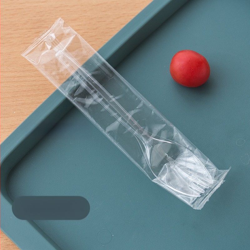 Μίας χρήσης πιρούνι για ψήμένες γλυκοπατάτες, παχύ και ανθεκτικό από PP, ατομικά συσκευασμένο.