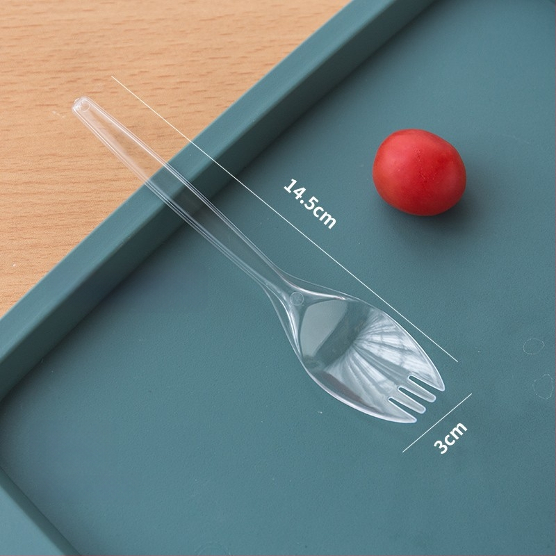 Μίας χρήσης πιρούνι για ψήμένες γλυκοπατάτες, παχύ και ανθεκτικό από PP, ατομικά συσκευασμένο.