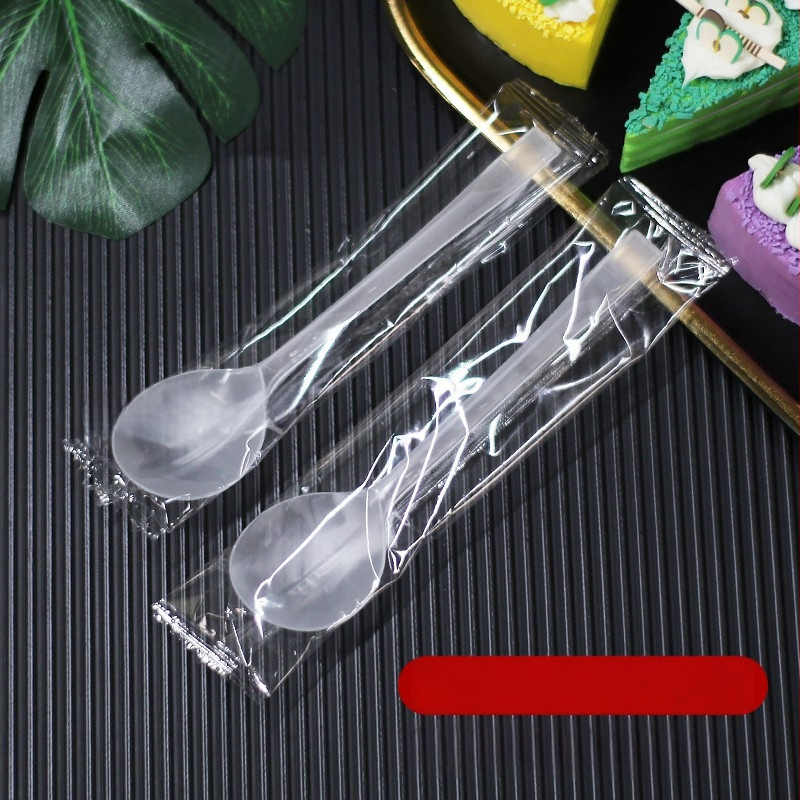 Μίας χρήσης πιρούνι για ψήμένες γλυκοπατάτες, παχύ και ανθεκτικό από PP, ατομικά συσκευασμένο.