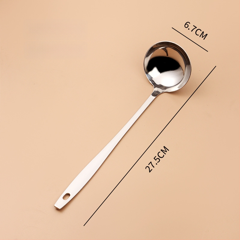 Köögilabidas drenaaživentidega, pikk käepide, roostevabast terasest, kuumuskindel, põletuste vältimine