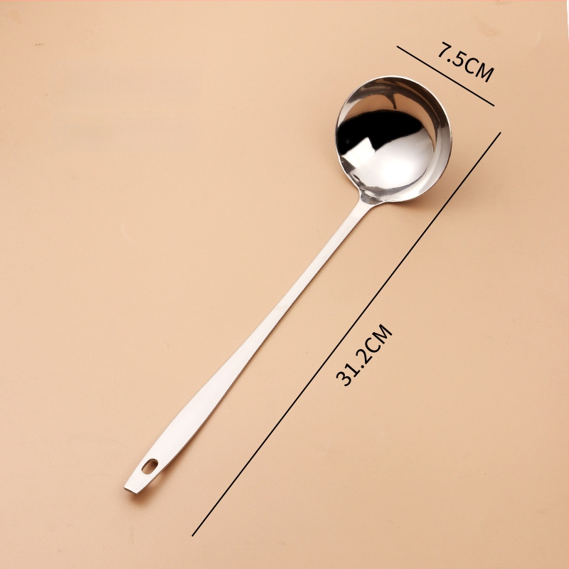 Köögilabidas drenaaživentidega, pikk käepide, roostevabast terasest, kuumuskindel, põletuste vältimine