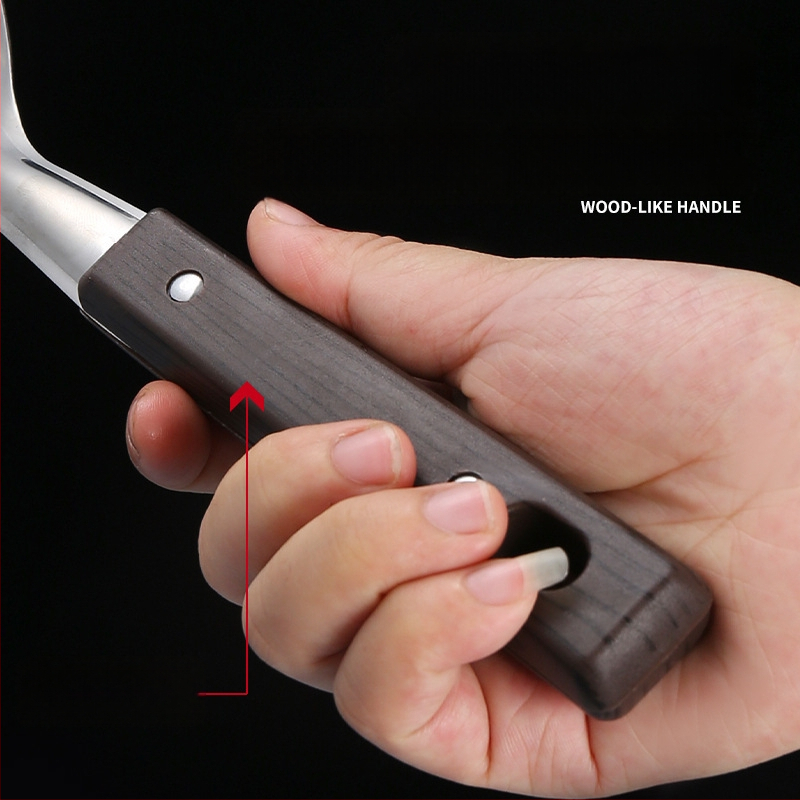 Supi lusikas ja spatula komplekt – roostevaba teras, PP käepide, kaasaegne minimalistlik stiil, libisemisvastane ja kuumuskindel