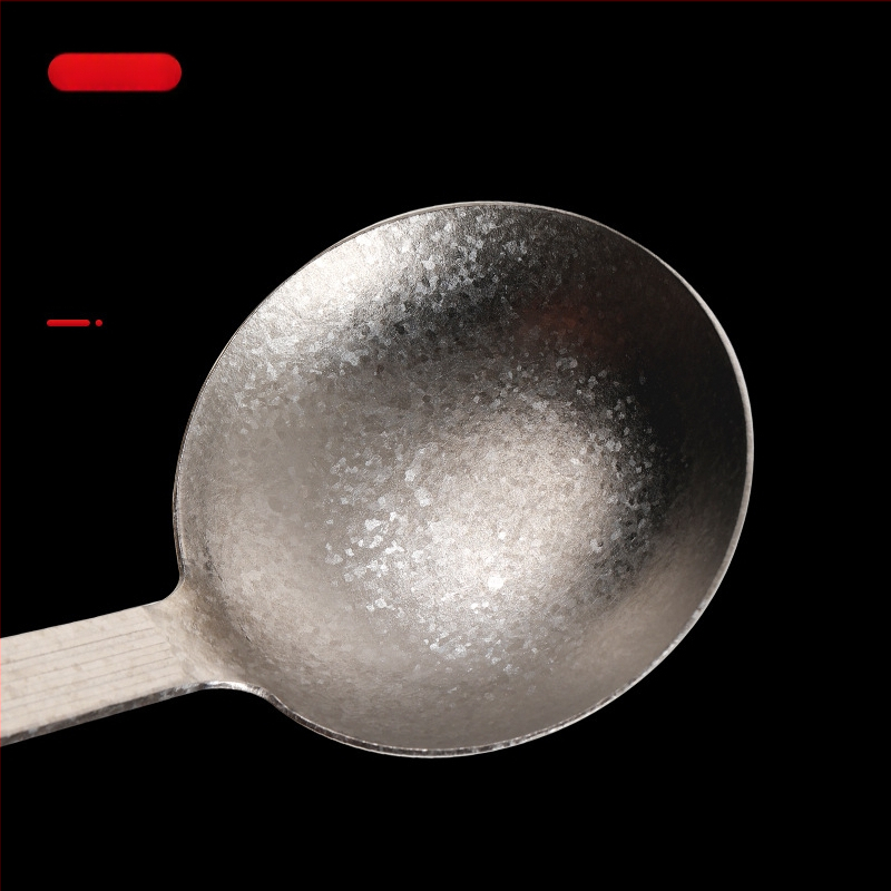 Puhast titaniumi lusikas ja spaatli komplekt roosipuu käepidemega, põletuste vastane disain, kahekohaline kerge köögitarvete komplekt