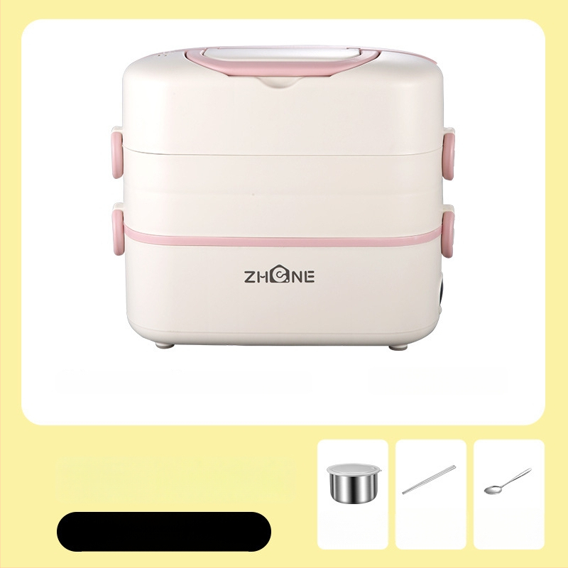 Cutie pentru prânz electrică – capacitate mare 2,0 L, vas interior detașabil din oțel inoxidabil 304, încălzire 250W, alimentare 220V, design izolat