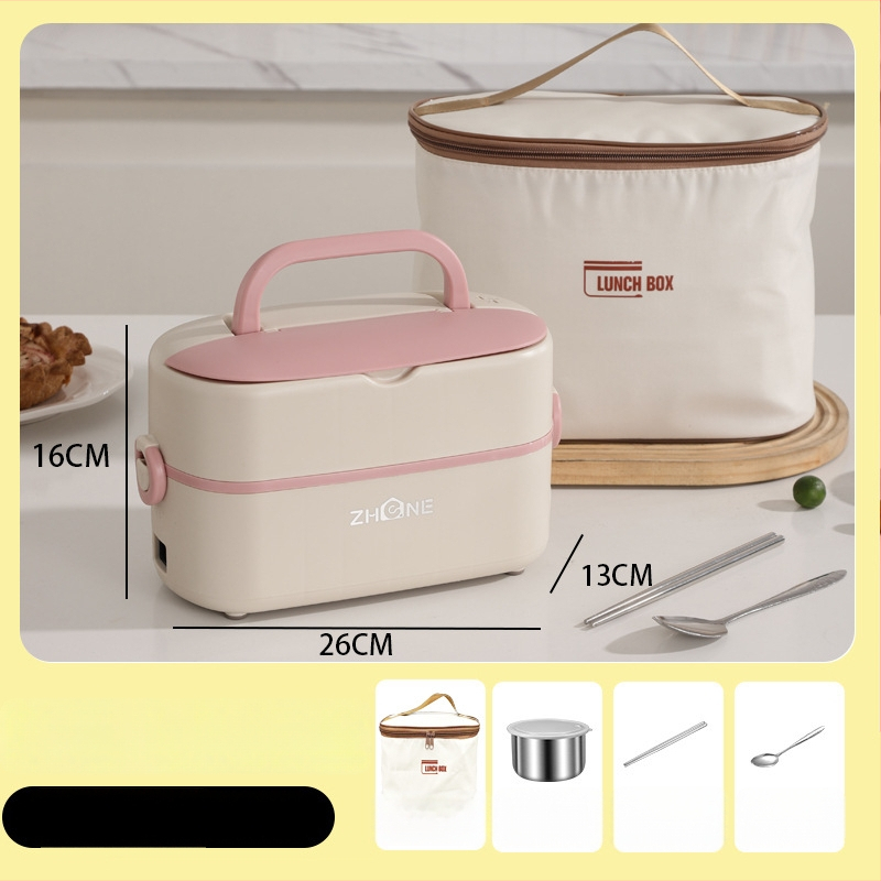 Cutie pentru prânz electrică – capacitate mare 2,0 L, vas interior detașabil din oțel inoxidabil 304, încălzire 250W, alimentare 220V, design izolat