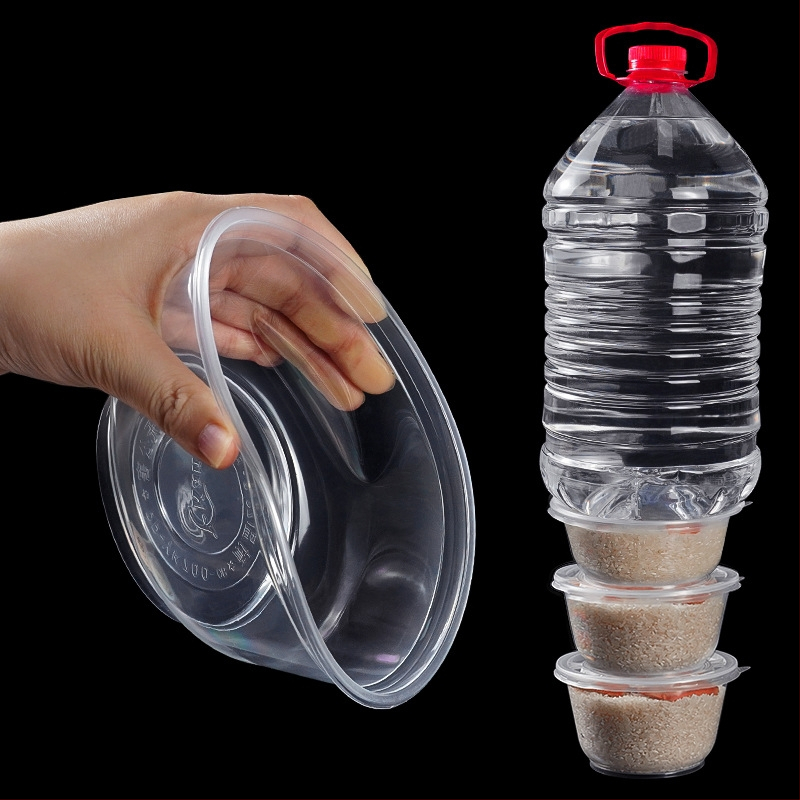 Ühekordne plastikust toidukauss, ümmargune, paksu seinaga, maht 300–900 ml, 600 tk/pak