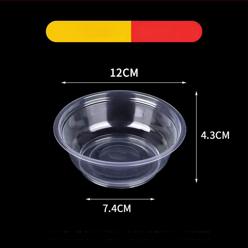 Ühekordne plastikust toidukauss, ümmargune, paksu seinaga, maht 300–900 ml, 600 tk/pak