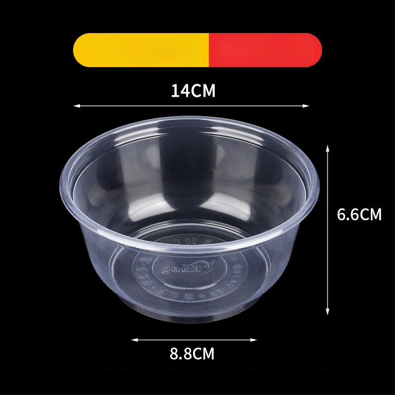 Ühekordne plastikust toidukauss, ümmargune, paksu seinaga, maht 300–900 ml, 600 tk/pak