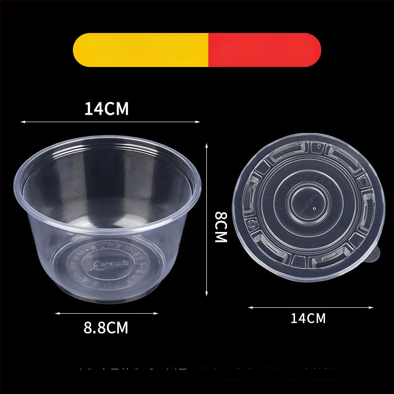Ühekordne plastikust toidukauss, ümmargune, paksu seinaga, maht 300–900 ml, 600 tk/pak
