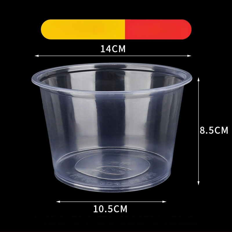 Ühekordne plastikust toidukauss, ümmargune, paksu seinaga, maht 300–900 ml, 600 tk/pak