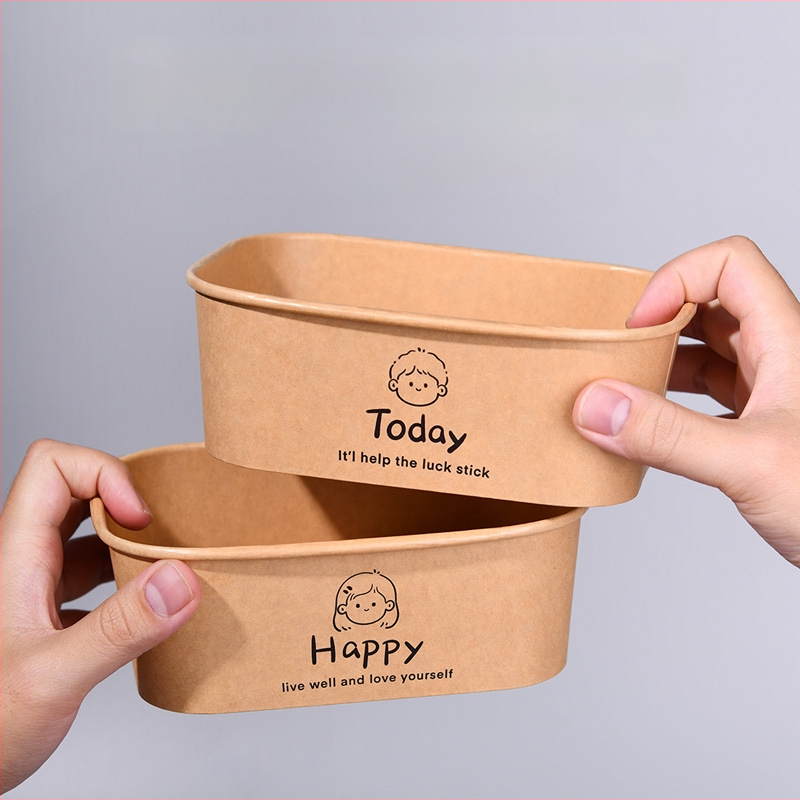 Cutie de prânz din kraft paper, 750 ml, dreptunghiulară, 25 buc./pachet, hârtie cu pulpă de lemn acoperită, necompatibilă cu microunde